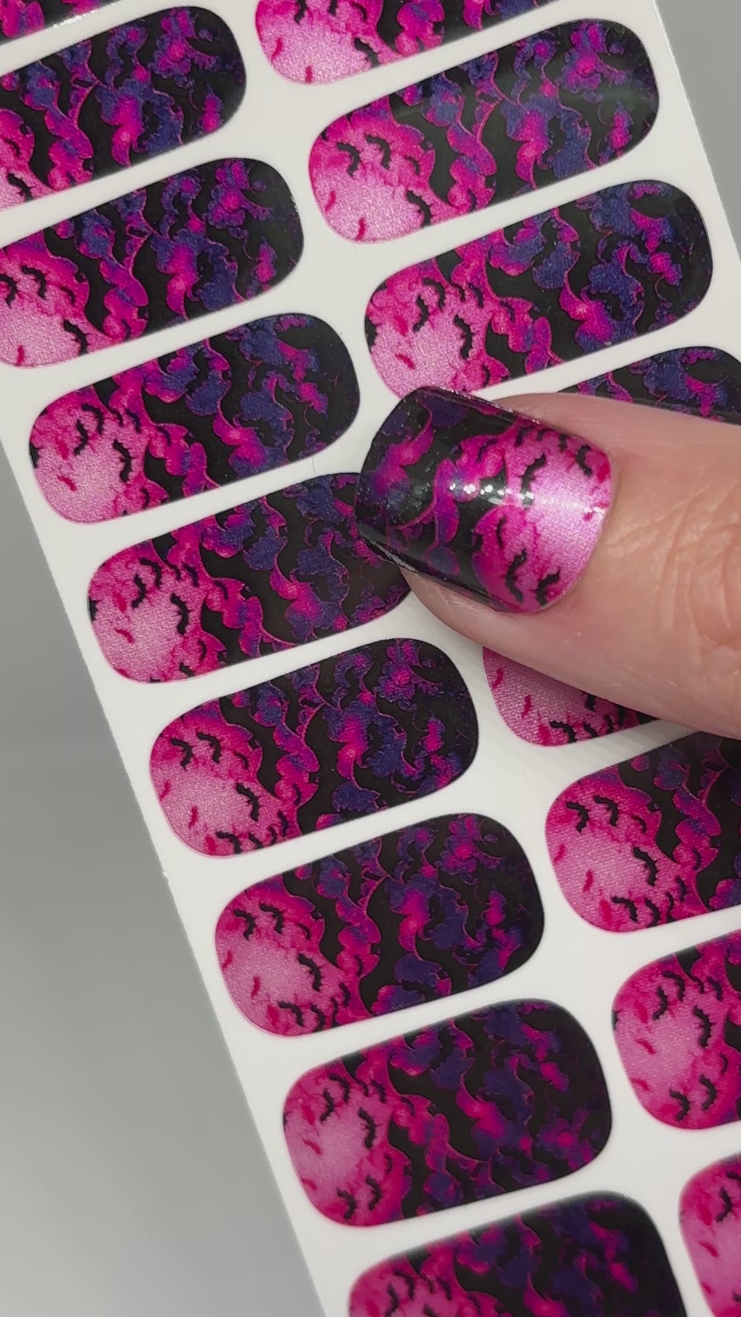Neon Nightwing Nail Wraps (Pearlescent)